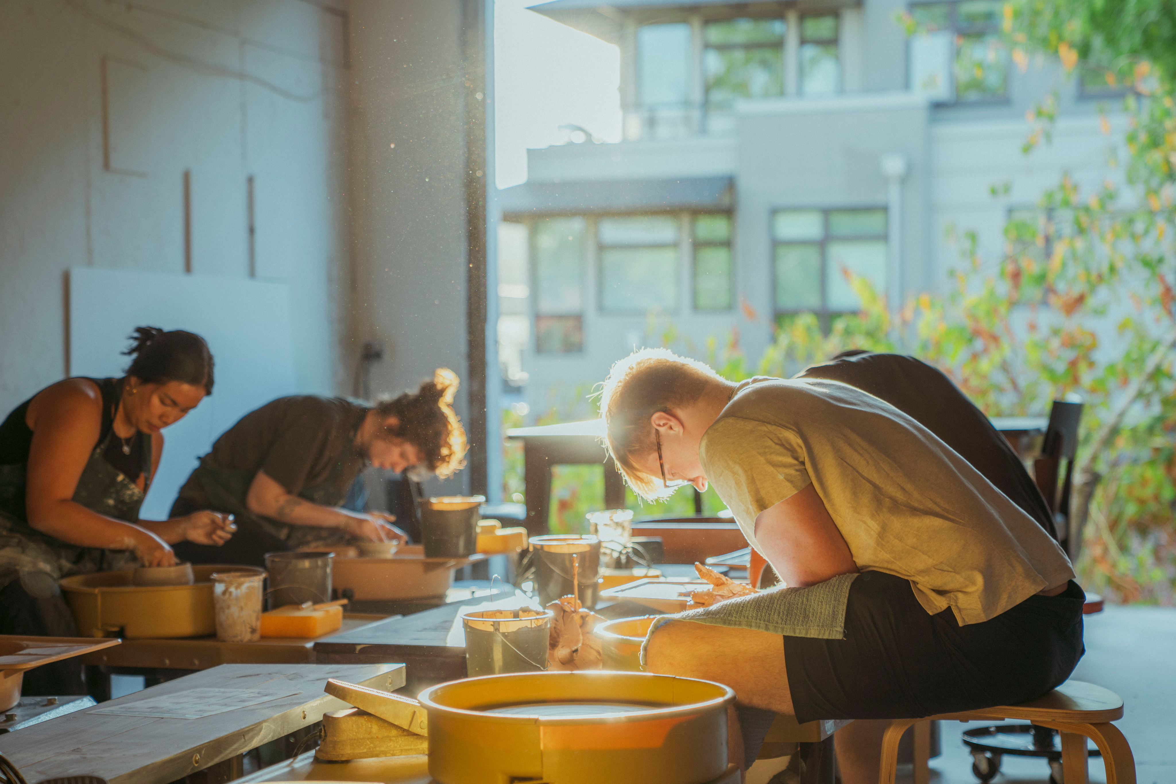Person carrying flowers